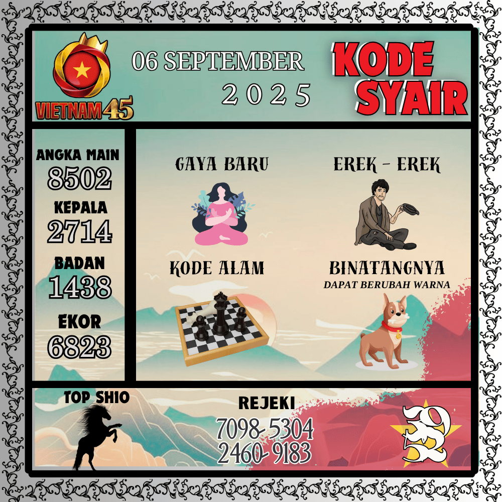 Kode Syair Vietnam Pools - September Pools