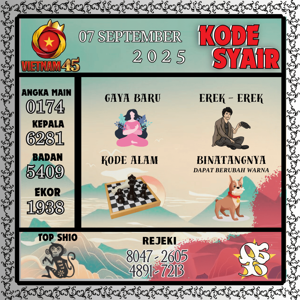 Kode Syair Vietnam Pools - September Pools