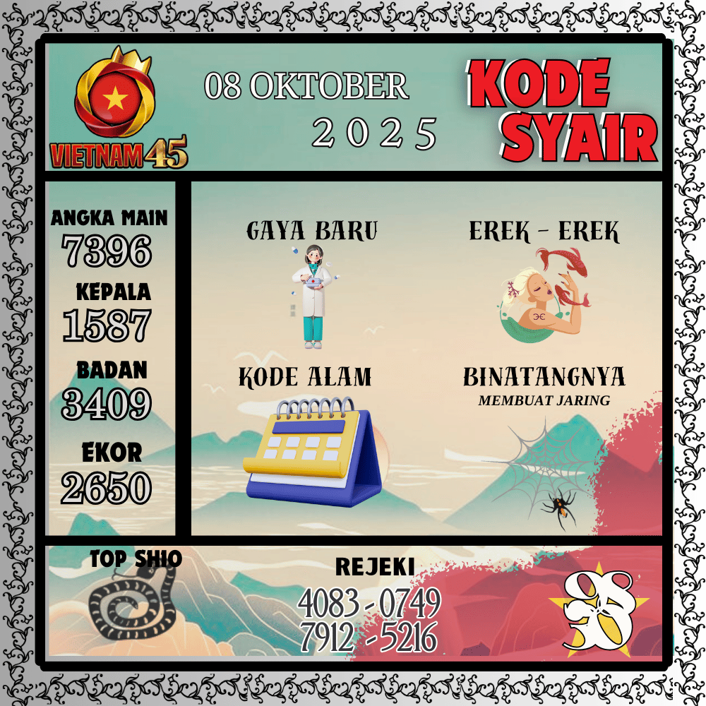 Kode Syair Vietnam Pools - Oktober Pools