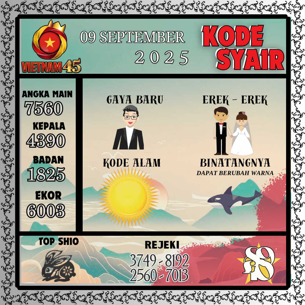 Kode Syair Vietnam Pools - September Pools