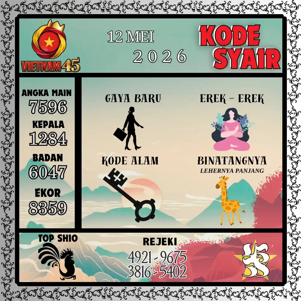 Kode Syair Vietnam45  Pools - Mei 2026
