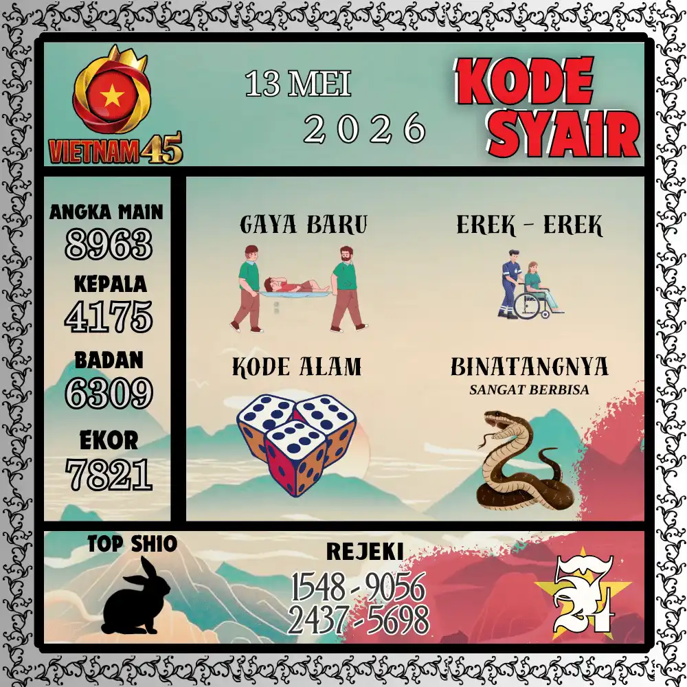 Kode Syair Vietnam45  Pools - Mei 2026
