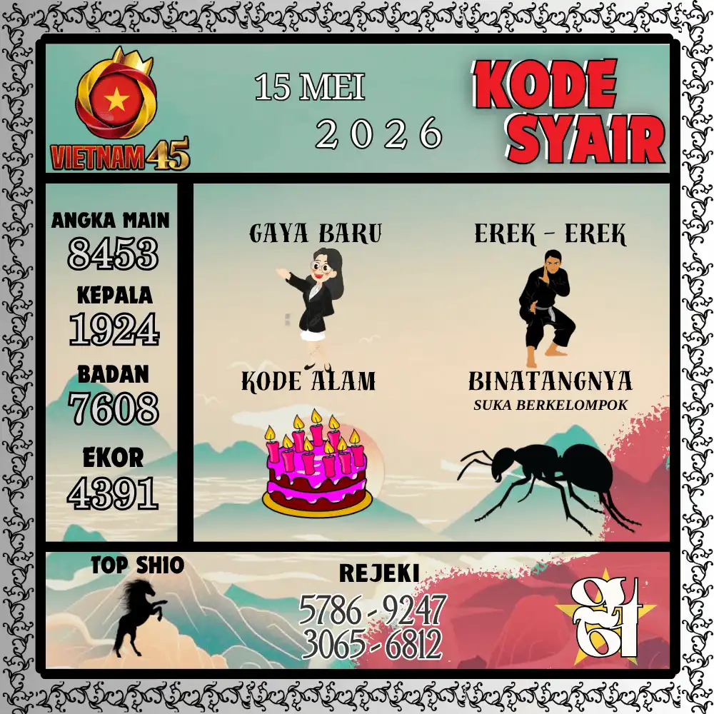 Kode Syair Vietnam45  Pools - Mei 2026
