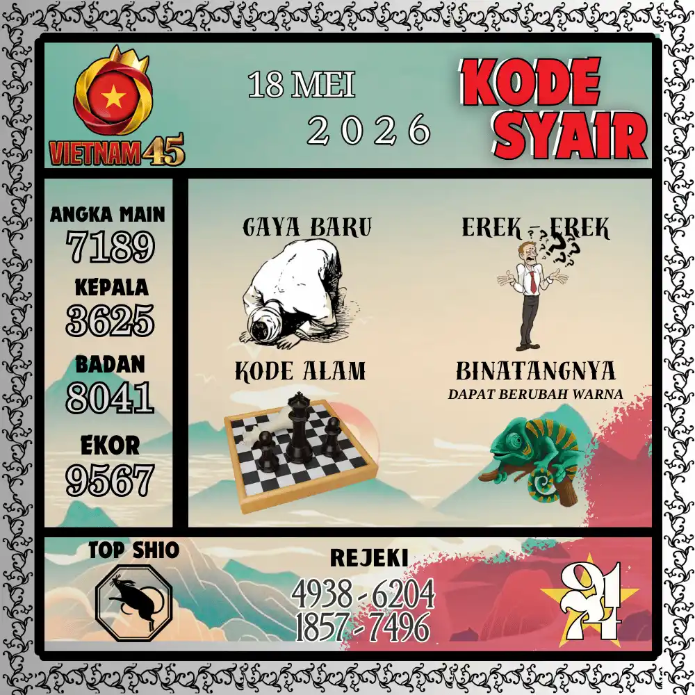 Kode Syair Vietnam45  Pools - Mei 2026
