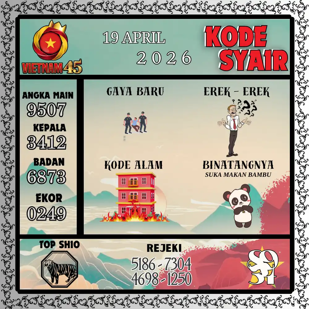 Kode Syair Vietnam45  Pools - April 2026
