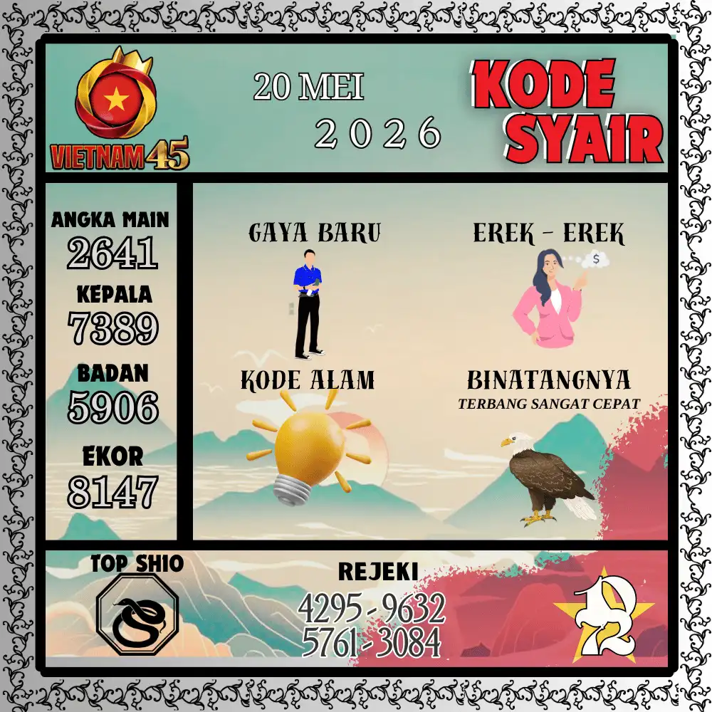 Kode Syair Vietnam45  Pools - Mei 2026
