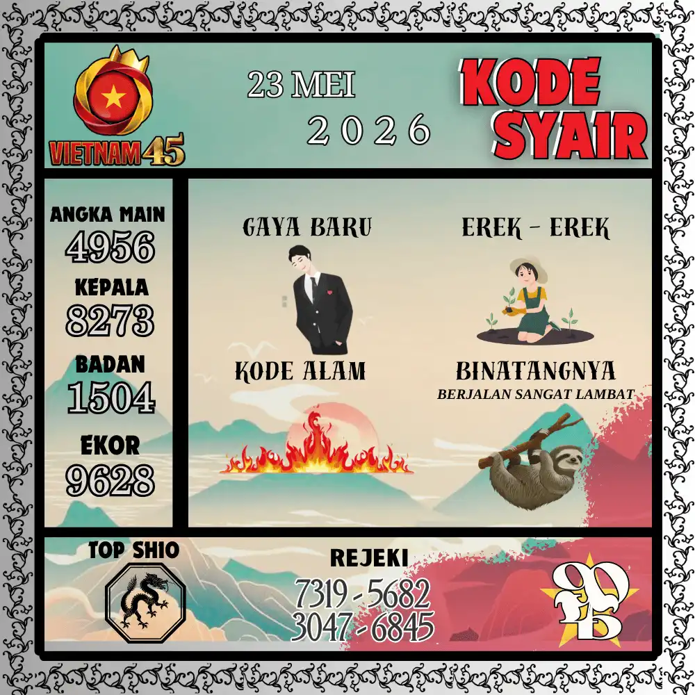 Kode Syair Vietnam45  Pools - Mei 2026
