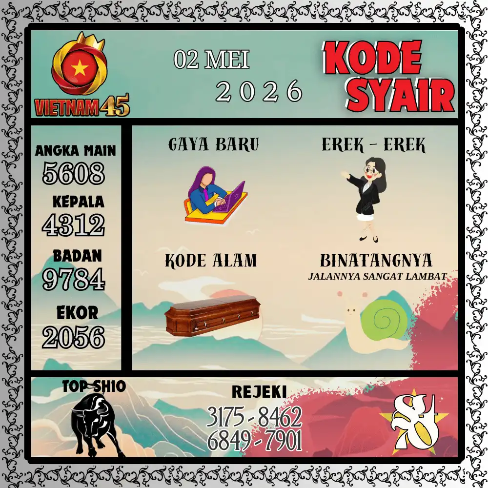Kode Syair Vietnam45  Pools - Mei 2026
