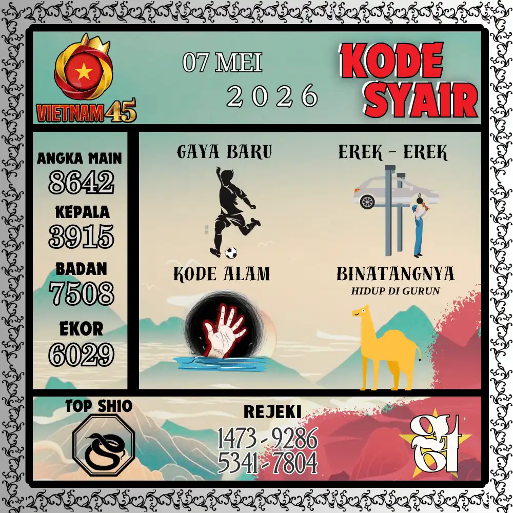 Kode Syair Vietnam45  Pools - Mei 2026
