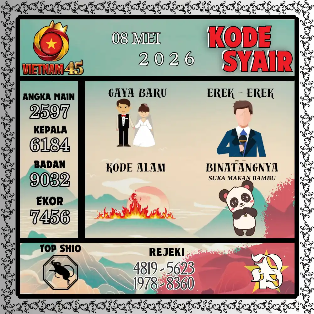 Kode Syair Vietnam45  Pools - Mei 2026
