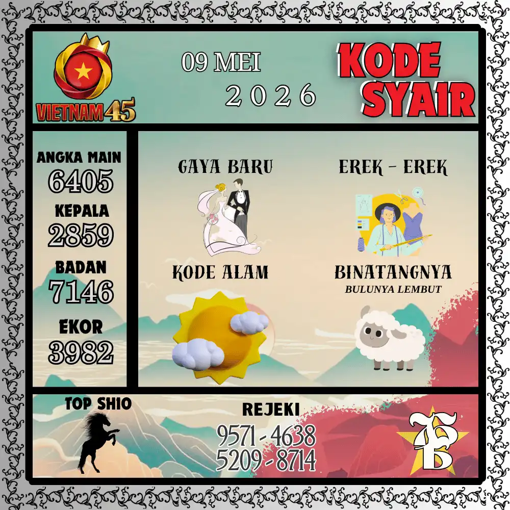 Kode Syair Vietnam45  Pools - Mei 2026
