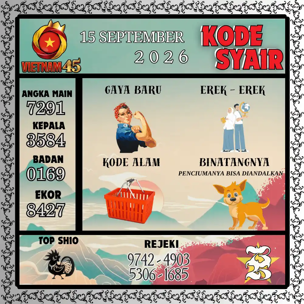 Kode Syair Vietnam45  Pools - September 2026
