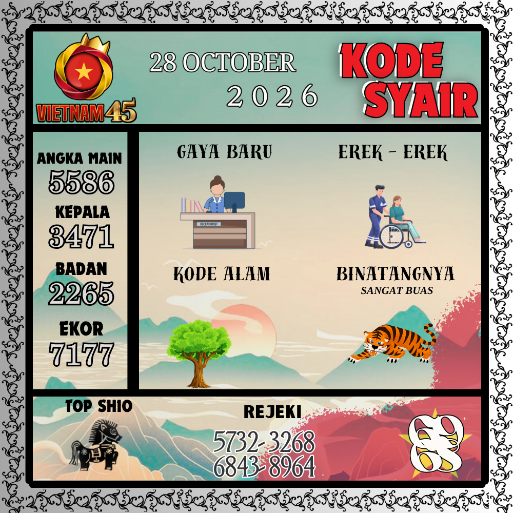 Kode Syair Vietnam45 Pools 28 Oktober 2026