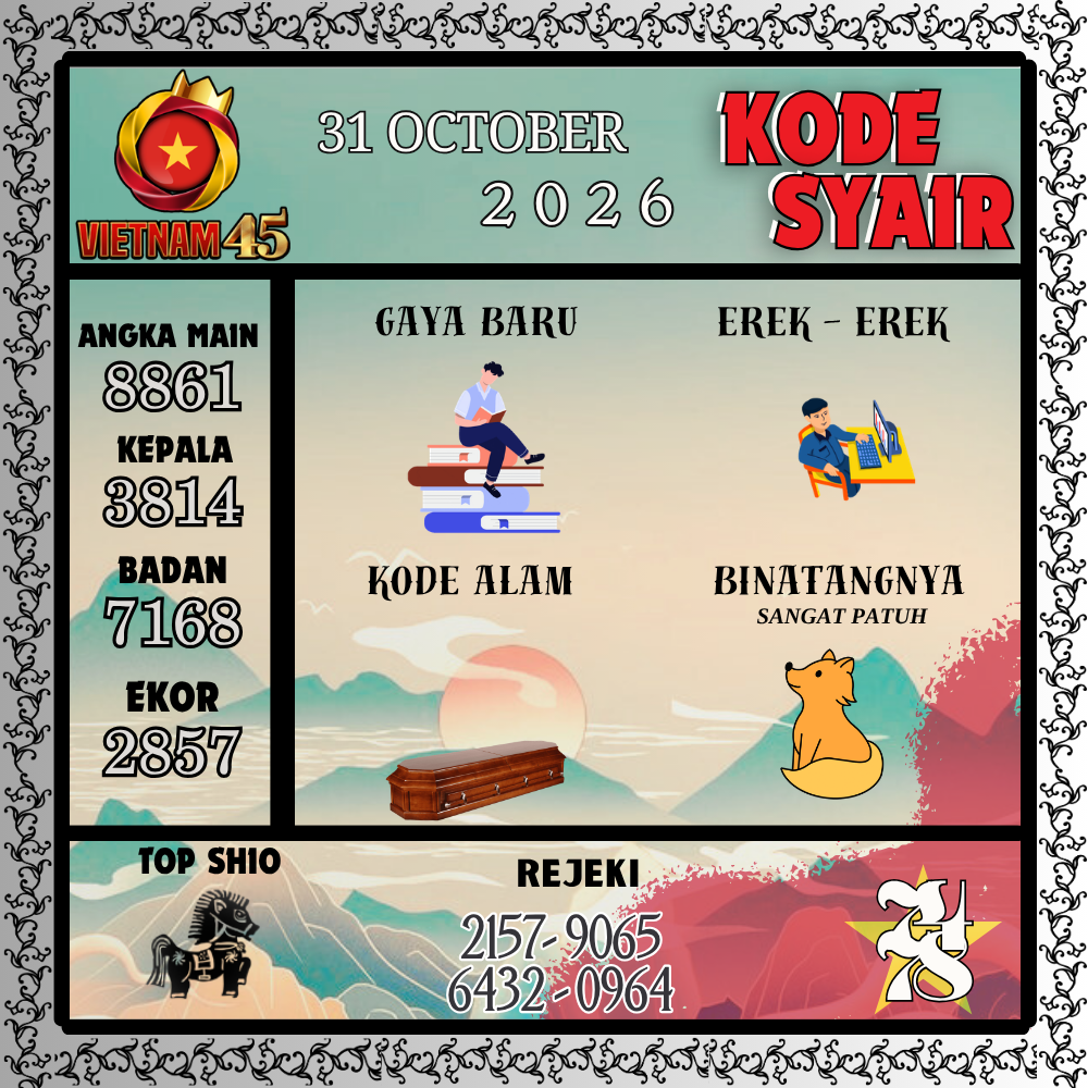 Kode Syair Vietnam45 Pools Oktober 2026